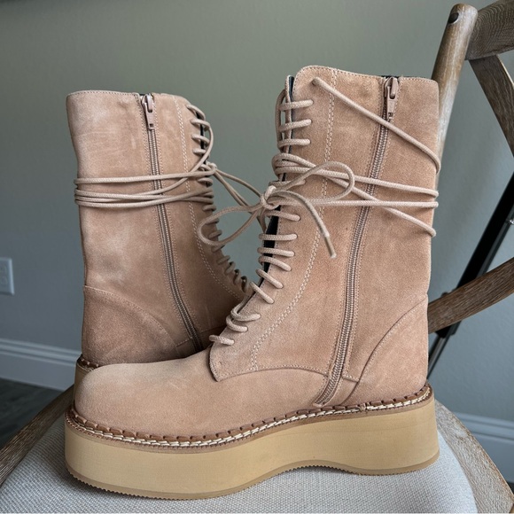 Anthropologie Paloma Barcelo Dorotea Lace-Up Platform Boots - Picture 9 of 10